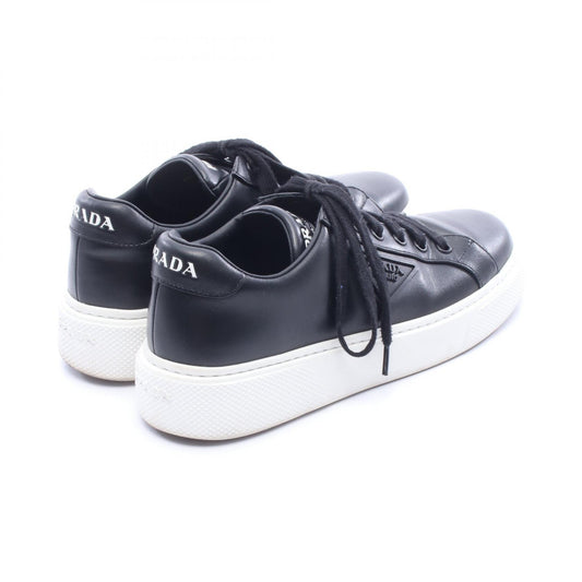 PRADA Triangle Logo Leather Sneakers Size 37.5