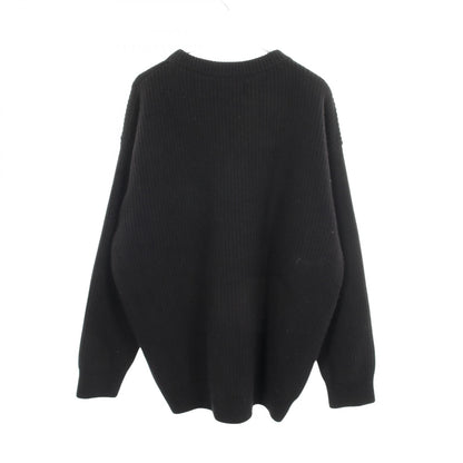 CELINE Oversize Rib Logo Wool Sweater Size M