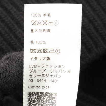 CELINE Oversize Rib Logo Wool Sweater Size M