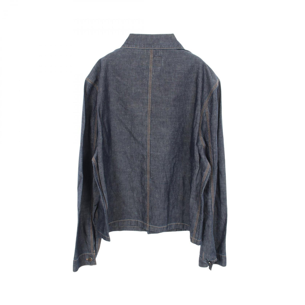 PRADA Cotton Navy Chambray Denim Jacket Size XL