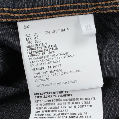 PRADA Cotton Navy Chambray Denim Jacket Size XL