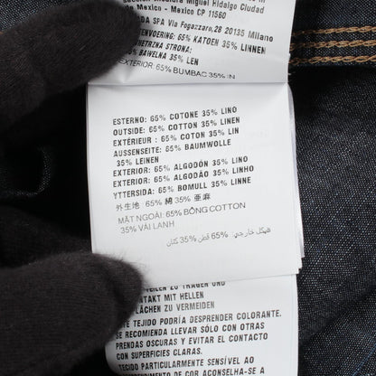 PRADA Cotton Navy Chambray Denim Jacket Size XL