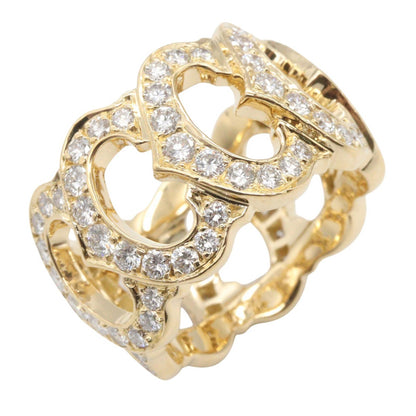 CARTIER C de Cartier K18 Diamond Ring Size JP 11