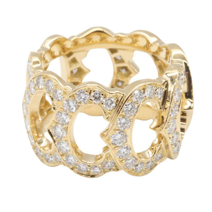 CARTIER C de Cartier K18 Diamond Ring Size JP 11