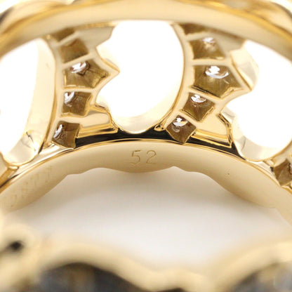 CARTIER C de Cartier K18 Diamond Ring Size JP 11