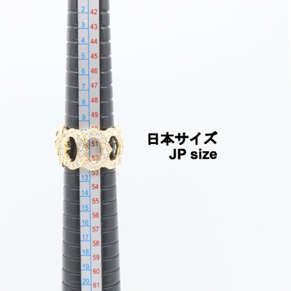 CARTIER C de Cartier K18 Diamond Ring Size JP 11