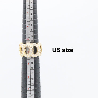 CARTIER C de Cartier K18 Diamond Ring Size JP 11