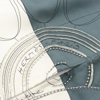 HERMES Carre Dosart Petit-Duc Silk Scarf