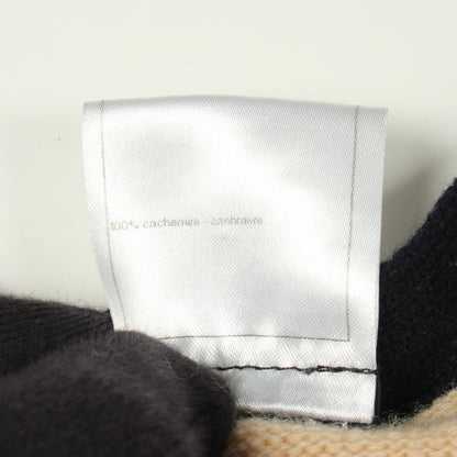 CHANEL CC Button Long Cashmere Cardigan Beige Size 34