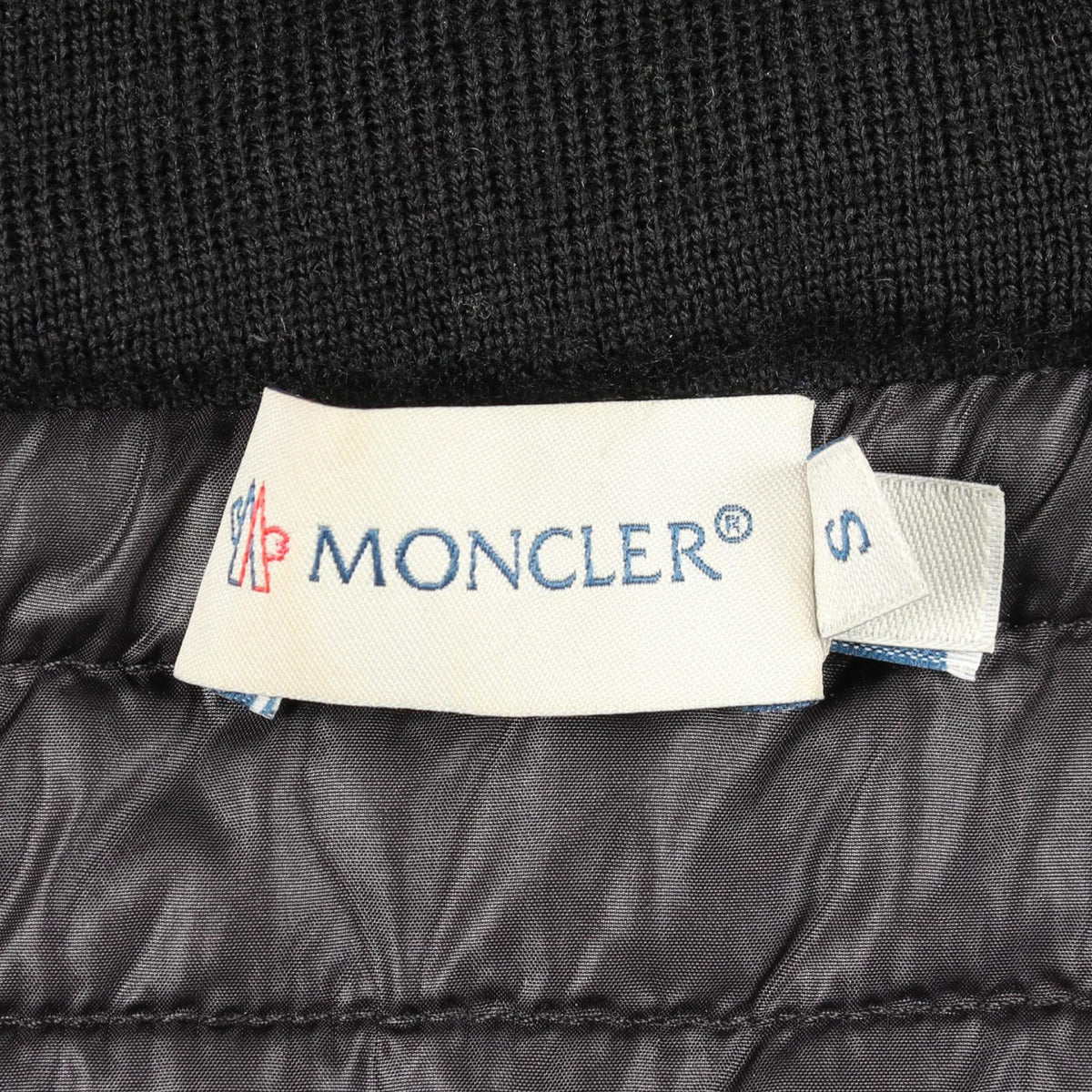 MONCLER Mixed Media Wool Nylon Hoodie Size S