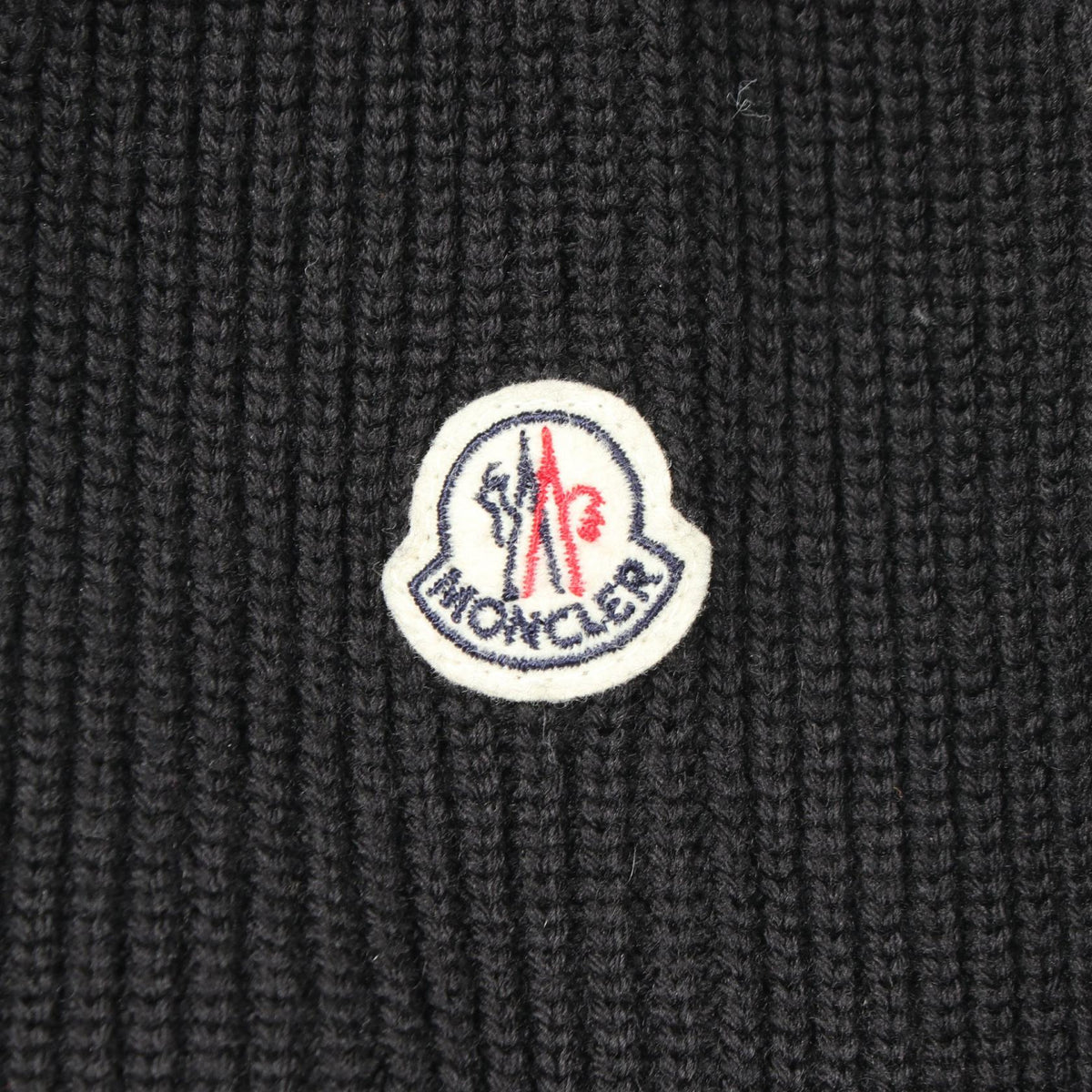 MONCLER Mixed Media Wool Nylon Hoodie Size S