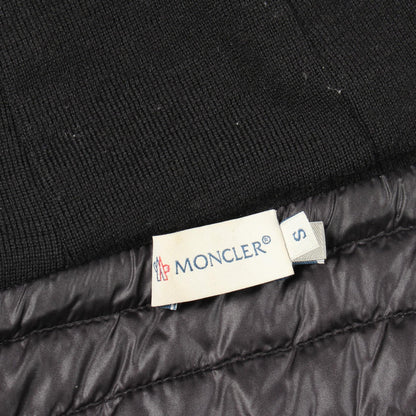 MONCLER Mixed Media Wool Nylon Hoodie Size S