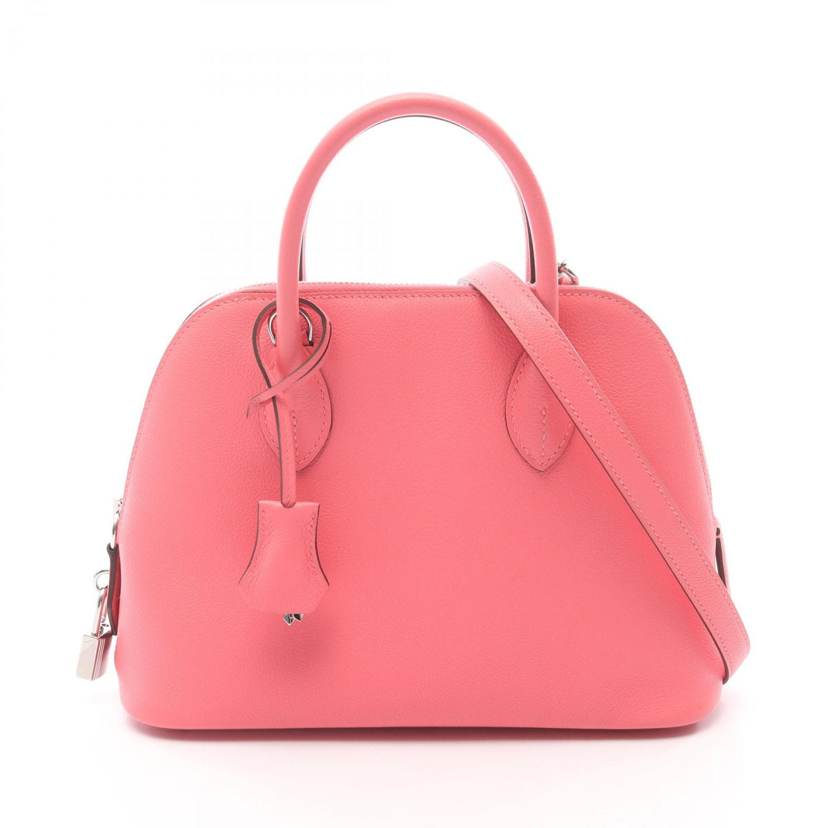 HERMES Rose Azalee Evercolor 2-Way Handbag