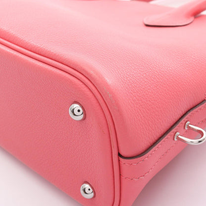 HERMES Rose Azalee Evercolor 2-Way Handbag