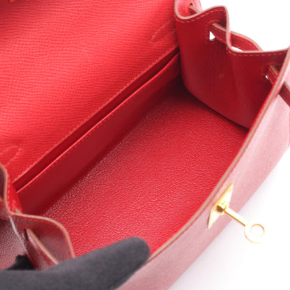 HERMES Mini Sellier Courchevel Handbag