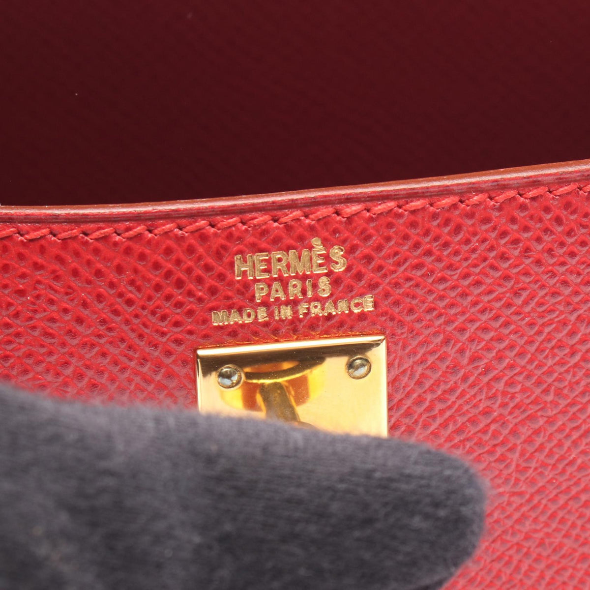 HERMES Mini Sellier Courchevel Handbag