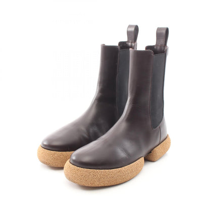 DRIES VAN NOTEN Brown Leather Chelsea Boots Size 39.5