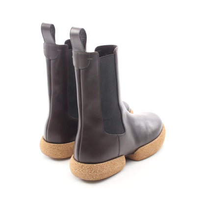 DRIES VAN NOTEN Brown Leather Chelsea Boots Size 39.5