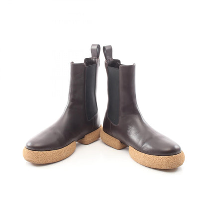 DRIES VAN NOTEN Brown Leather Chelsea Boots Size 39.5