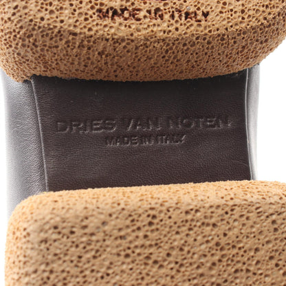 DRIES VAN NOTEN Brown Leather Chelsea Boots Size 39.5