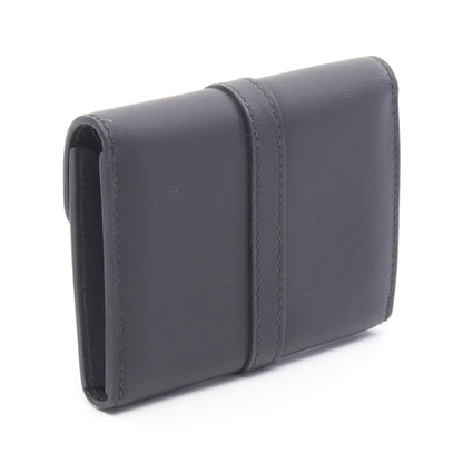 HERMES Glenan Compact Veau Wallet Black