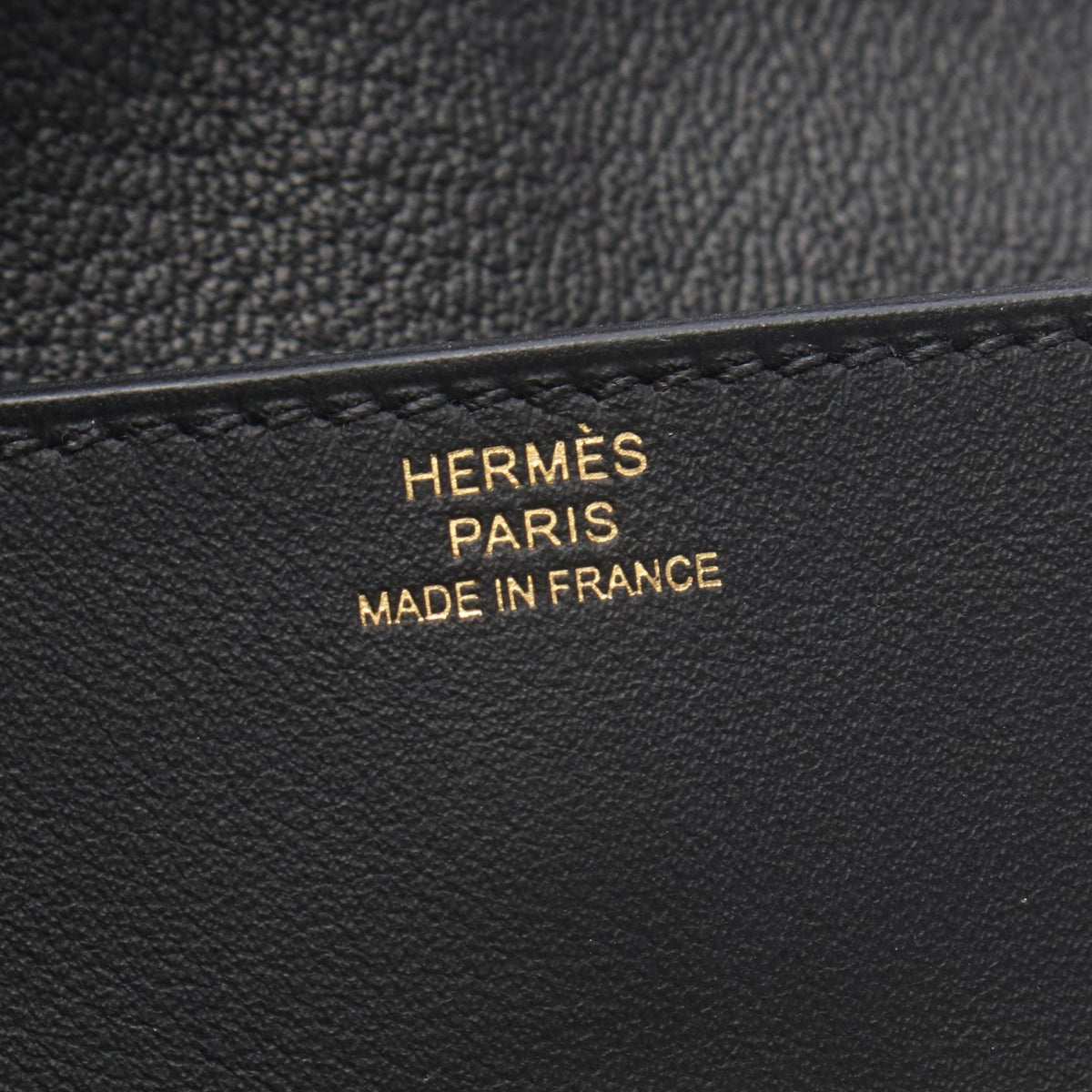 HERMES Glenan Compact Veau Wallet Black