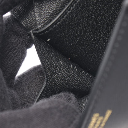 HERMES Glenan Compact Veau Wallet Black