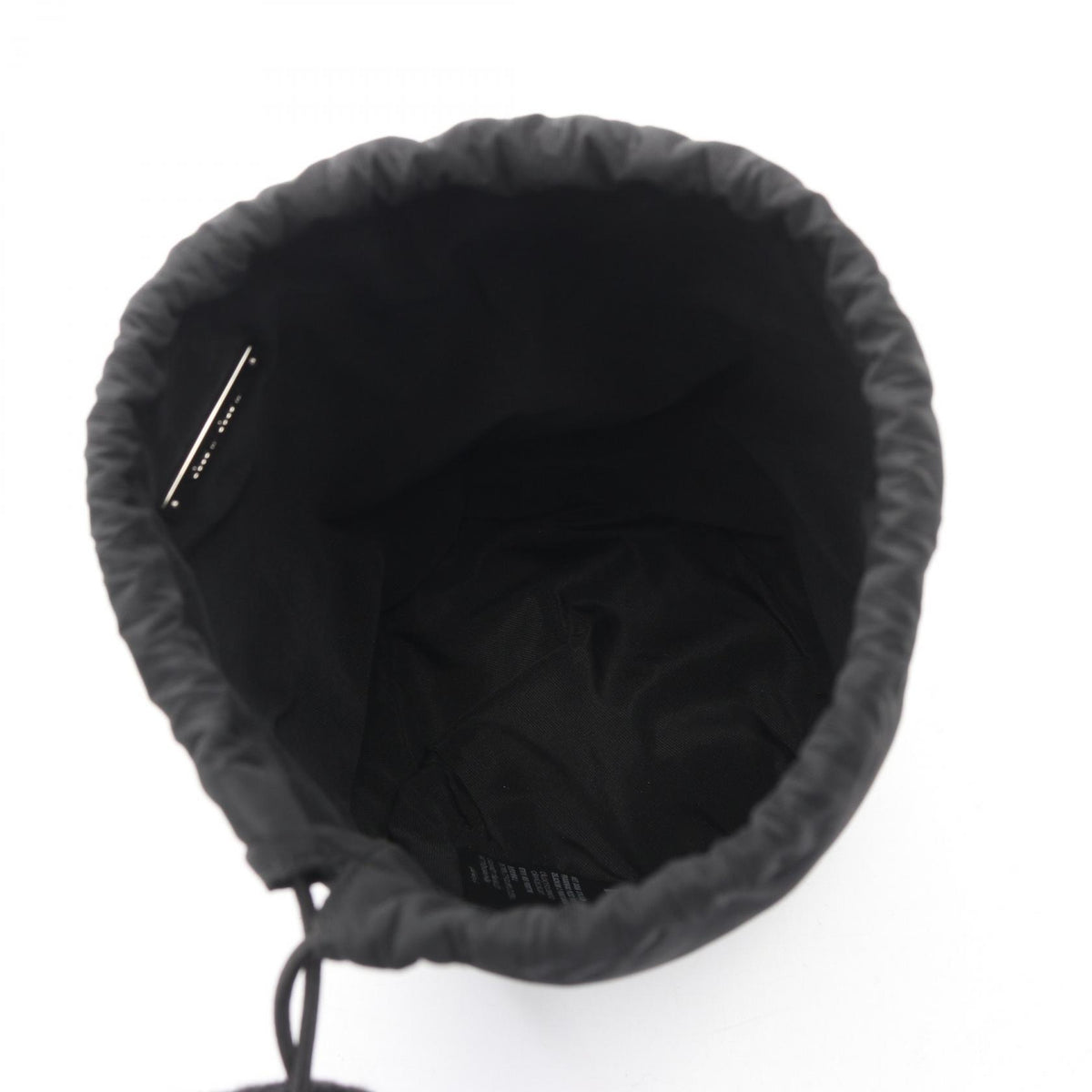 Miu Miu Drawstring Novelty Pouch Black