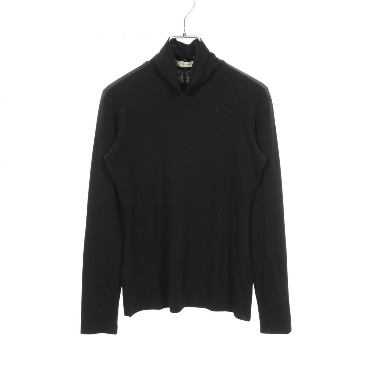 THE ROW Tencel Turtleneck Long Sleeve Top Black Size XS