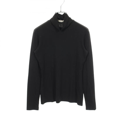 THE ROW Tencel Turtleneck Long Sleeve Top Black Size XS