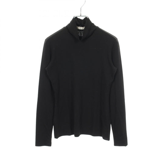THE ROW Tencel Turtleneck Long Sleeve Top Black Size XS