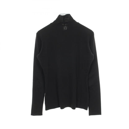THE ROW Tencel Turtleneck Long Sleeve Top Black Size XS