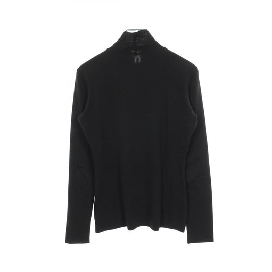 THE ROW Tencel Turtleneck Long Sleeve Top Black Size XS