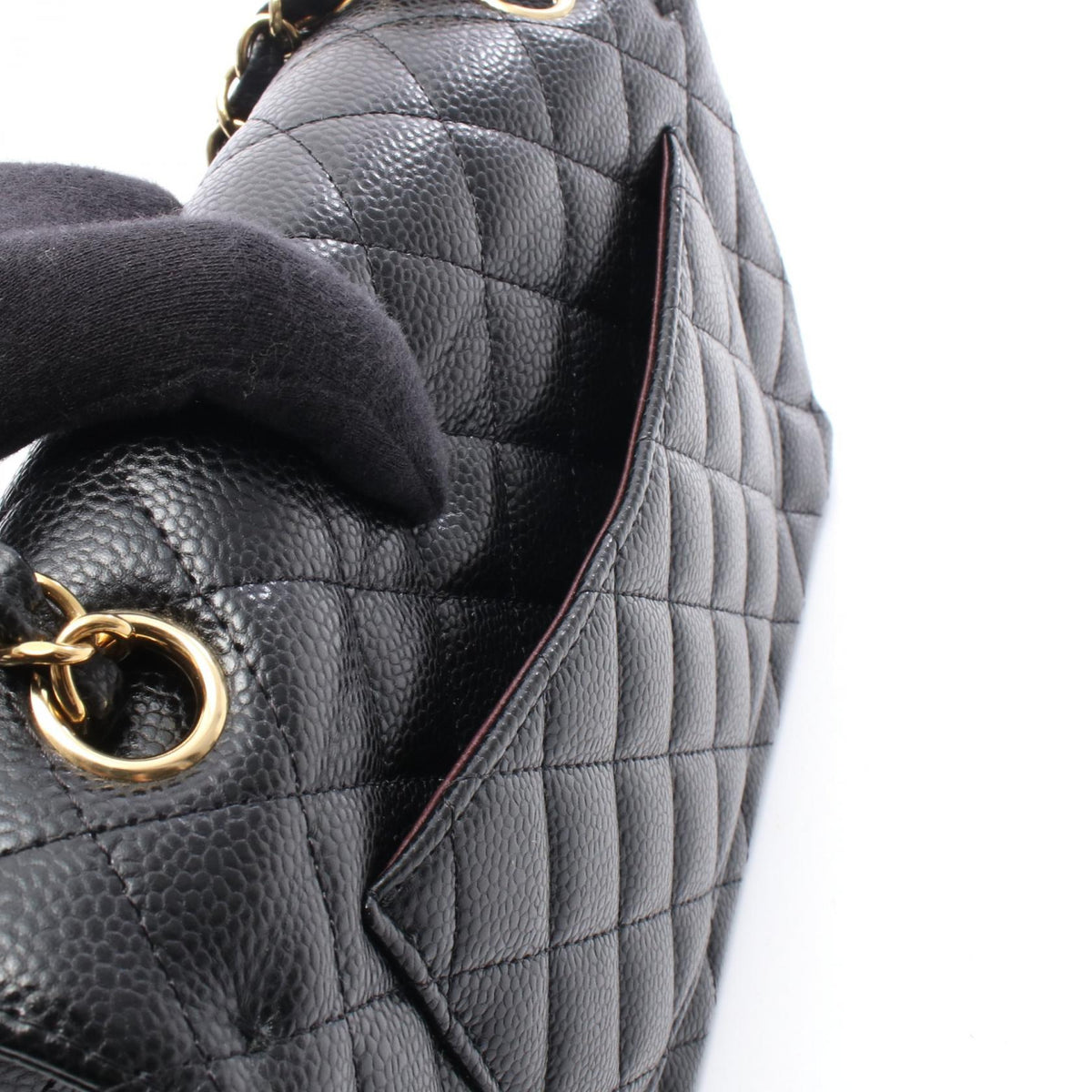 CHANEL Matelassé W Flap Shoulder Bag