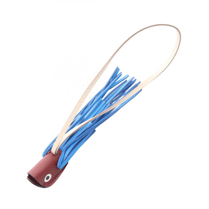 HERMES Poisson Rouge H Bleu Leather Charm