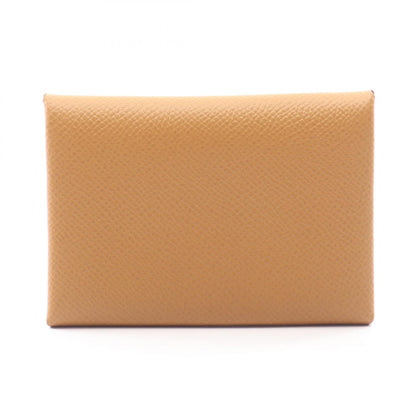HERMES Calvi Duo Veau Epsom Case Brown