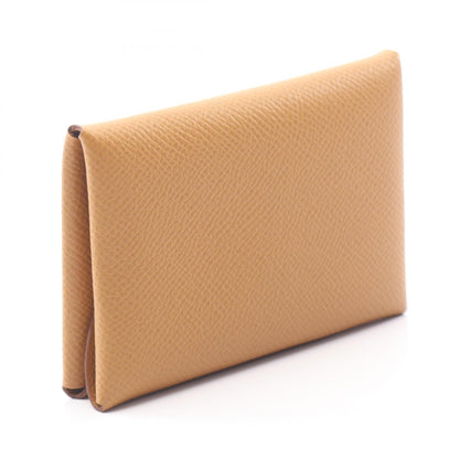 HERMES Calvi Duo Veau Epsom Case Brown