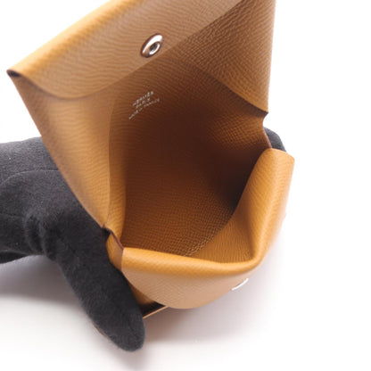 HERMES Calvi Duo Veau Epsom Case Brown