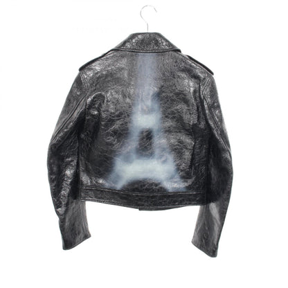 Dior Leather Riders Jacket Black Size 36