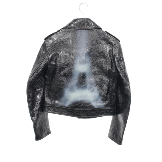 Dior Leather Riders Jacket Black Size 36