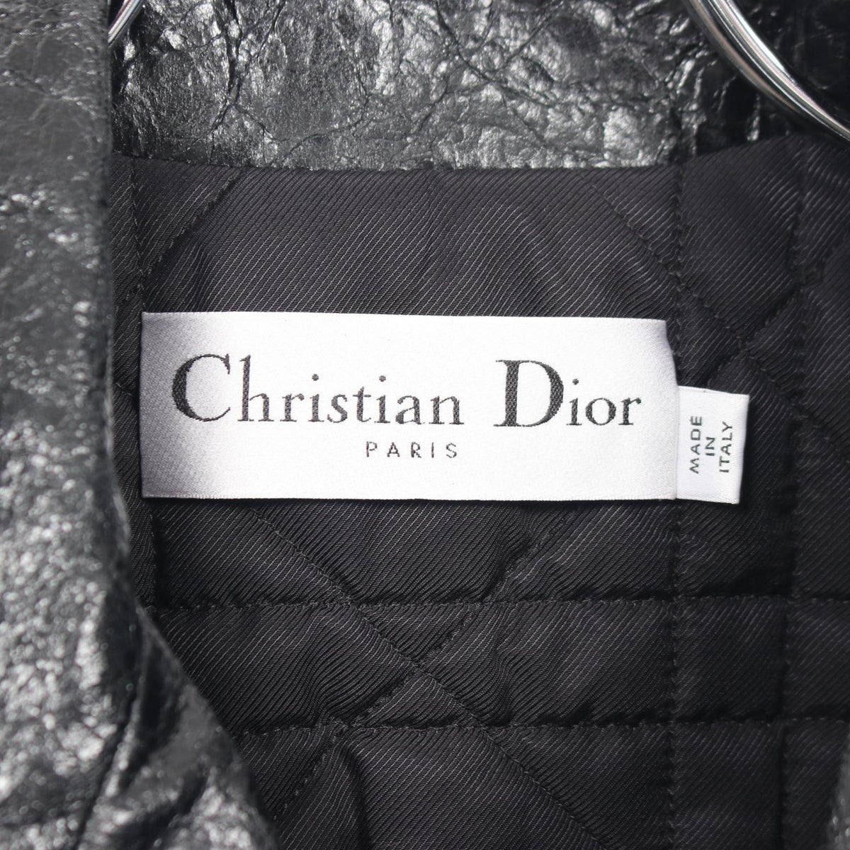 Dior Leather Riders Jacket Black Size 36