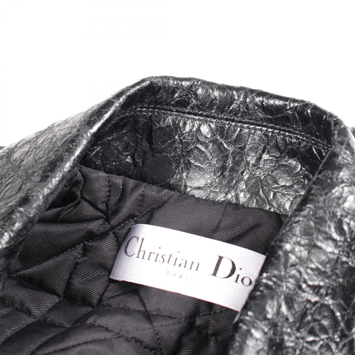 Dior Leather Riders Jacket Black Size 36