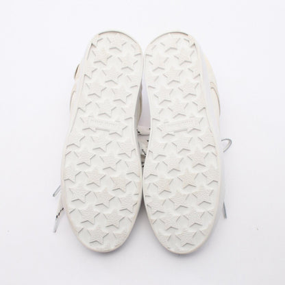 Miu Miu Deco Leather Distressed Finish Sneakers Size 37