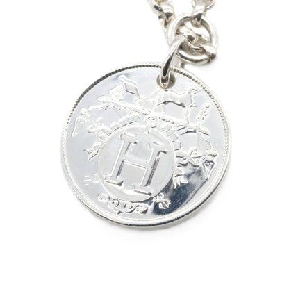 HERMES Ex-Libris Silver 925 Bracelet Gold