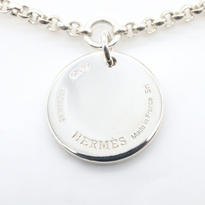 HERMES Ex-Libris Silver 925 Bracelet Gold