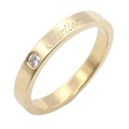 CARTIER C de Cartier K18 Diamond Ring Size JP 11.5
