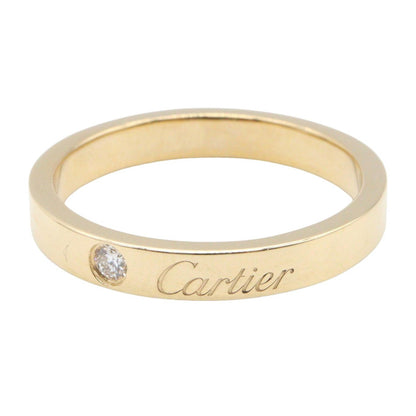CARTIER C de Cartier K18 Diamond Ring Size JP 11.5