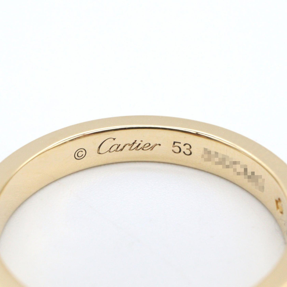 CARTIER C de Cartier K18 Diamond Ring Size JP 11.5
