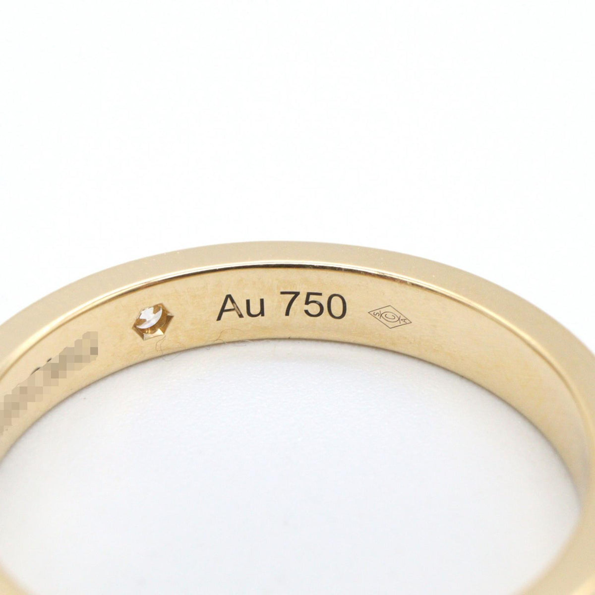 CARTIER C de Cartier K18 Diamond Ring Size JP 11.5