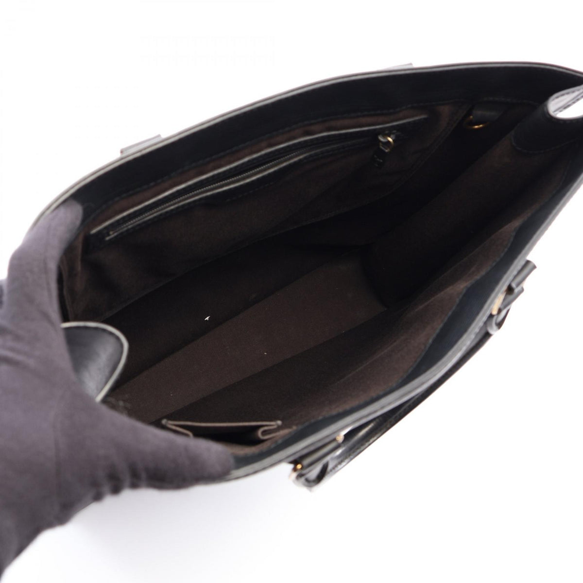 LOUIS VUITTON Sac Plat Epi Leather - Black Tote